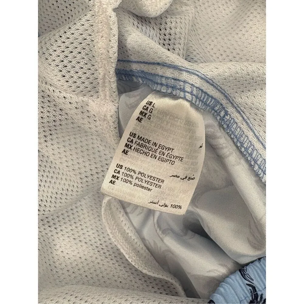 NWT Club Room crab toile printed light blue swim trunks - L